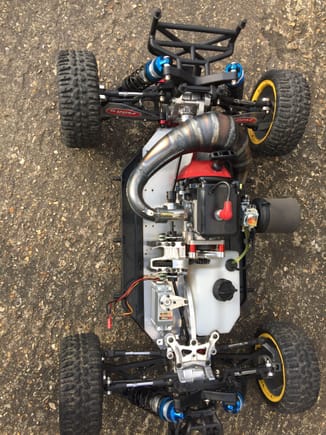 Losi DBXL 34cc fully ported, should knock on door of 8.5 bhp