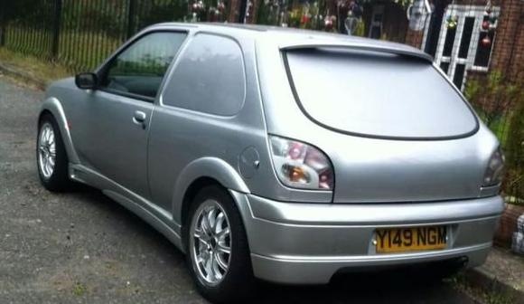 Fiesta with a chainge of wheels and rear lights