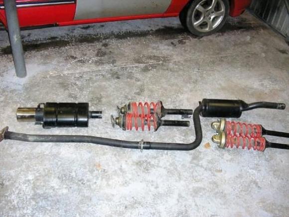 exhaust and suspention
