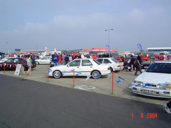 a few years ago at national day donington park with the south lincs owners club as was