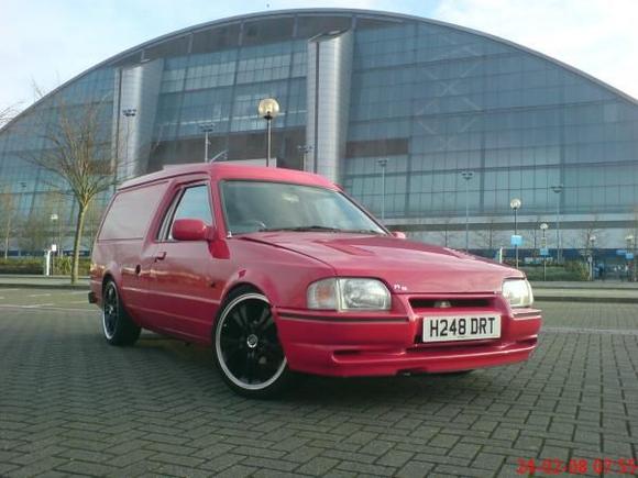 My van outside the Milton Keynes Xscape. This is how it looked when i bought it.