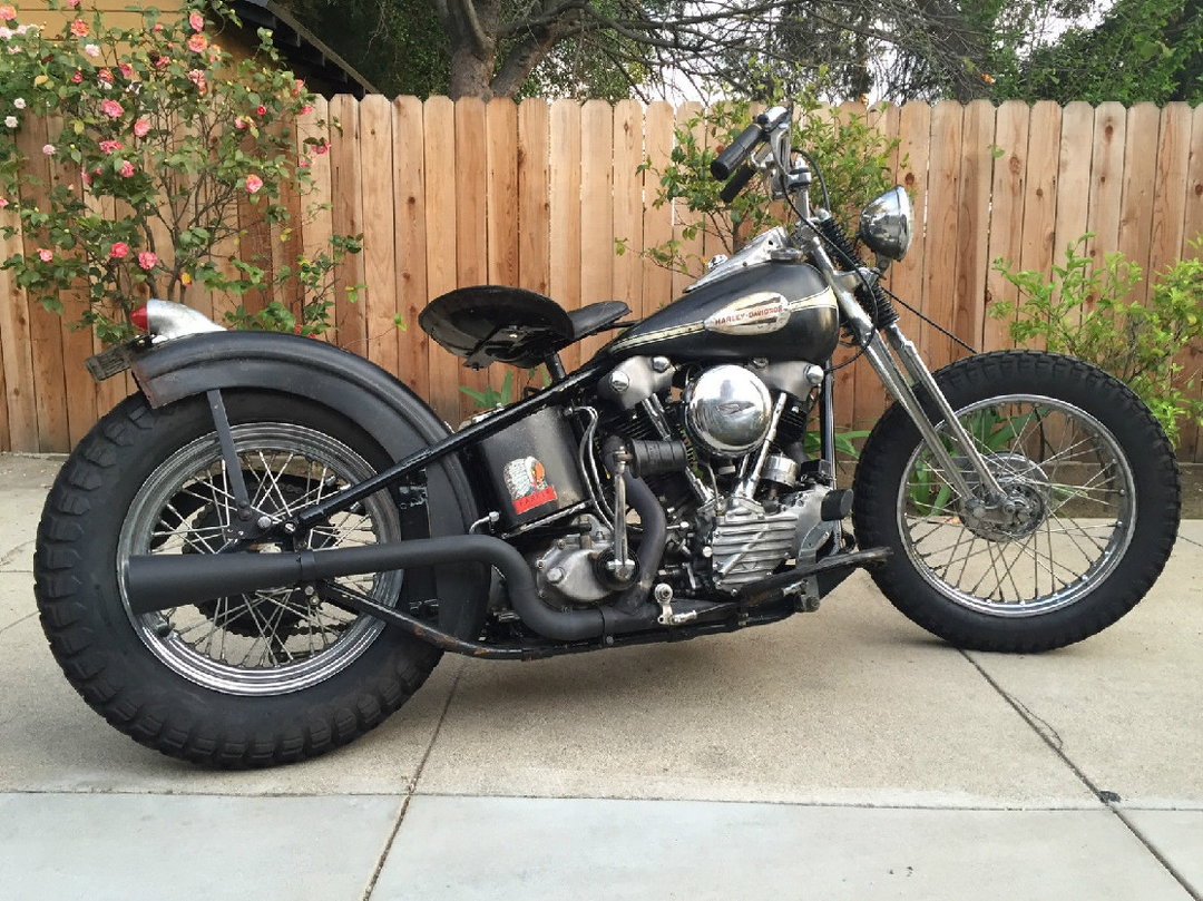 harley knucklehead bobber