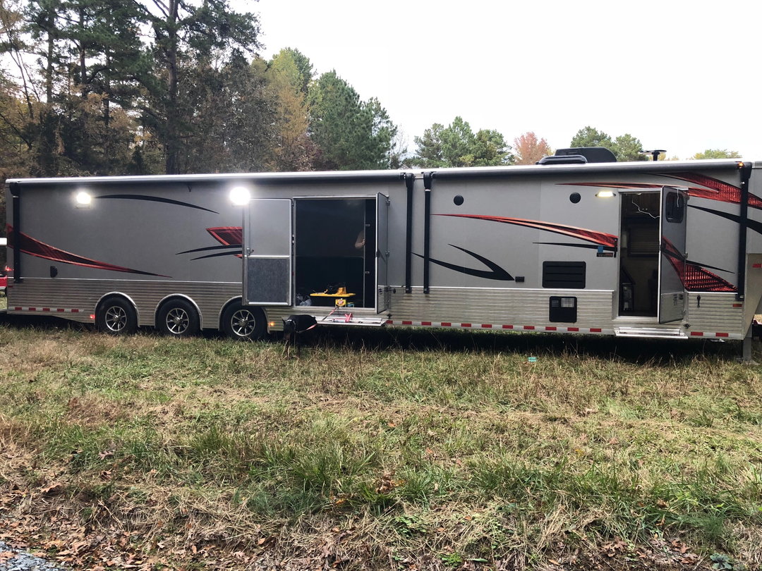 used travel trailer with toy hauler