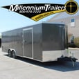  Easy on the Budget!2023 24' Enclosed Car Hauler w/Rear Wing 