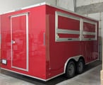 Red Covered Wagon Concession Trailer 8.5 x 16 2022  