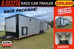 💥NEW - LOADED Race Car Trailer 8.5X32TA w/ Awning for Sale $29,995