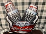 Budweiser V-twin engine sign  for sale $150 