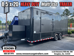 PREMIUM CUSTOM ENCLOSED TRAILER: 8.5x20' Blackout  for sale $23,500 