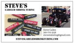 Steve's Labeled Shrink Tubing  for sale $19 