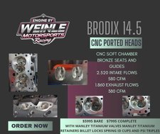 Brodix 14.5 CNC Ported Heads