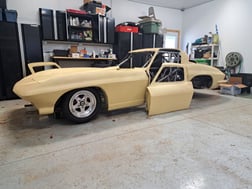1963 Corvette split window drag car project.