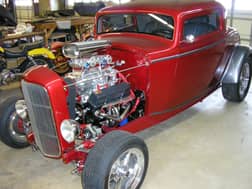 32 ford coupe blown sb chevy  for sale $48,000 