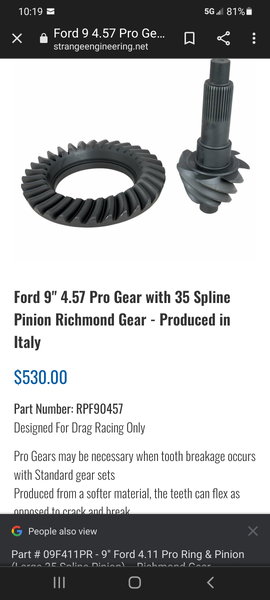 9.5  4.56 pro gear  for Sale $425 