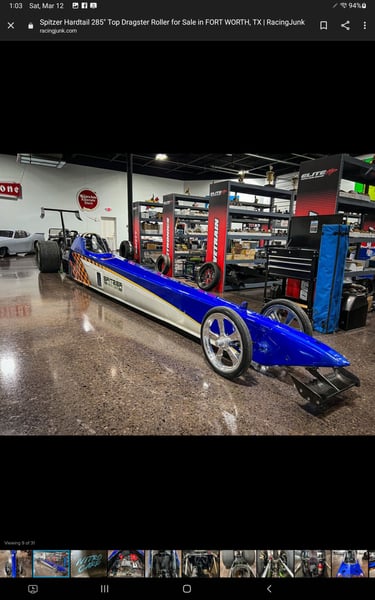 285inch top dragster priced to sell make me an offer!!!