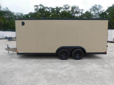 2025 Covered Wagon Trailers Gold Series 8.5x18 Vnose Desert   for sale $8,495 