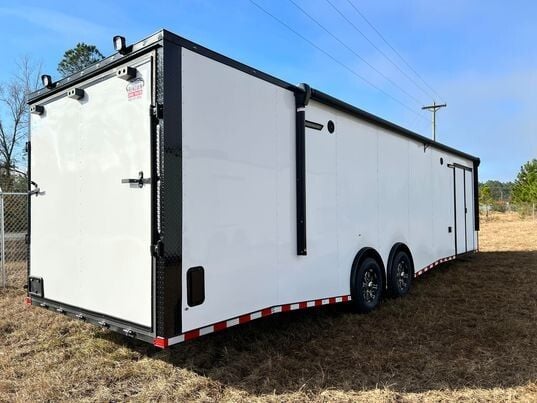 🤩 NEW 8.5 x 36 TA White Enclosed Cargo Trailer  for Sale $15,179 