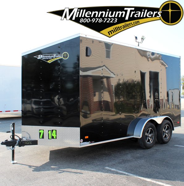 2025 7' X 14' Hero Cargo Trailer w/Medium Duty Ramp Door 