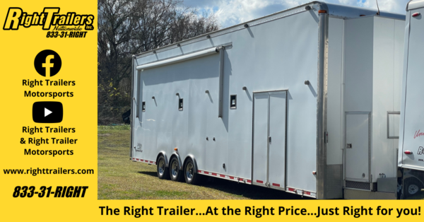 AVAILABLE NOW!!  2007 LIFT GATE Stacker Race Trailer 