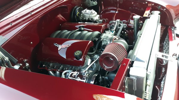 1955 chevy bel air hard top. Ls high end car