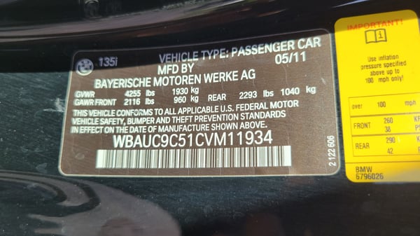 2012 BMW 135i  for Sale $12,000 