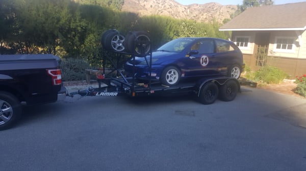 2002 Ford Focus SVT And 20 foot Race Trailer  for Sale $10,000 