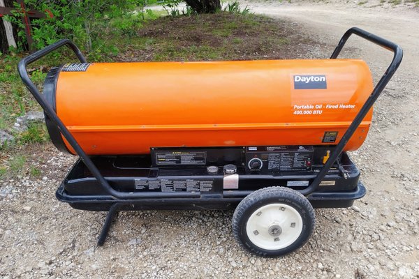 Torpedo Heater, 400,000 BTU, Diesel, Kerosene, 29 Gal  for Sale $850 