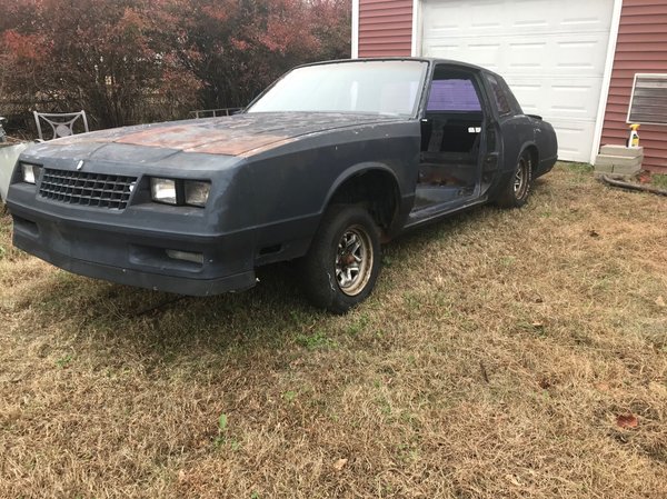 1984 Monte Carlo SS Body Roller Drag Car G Body Shell ...