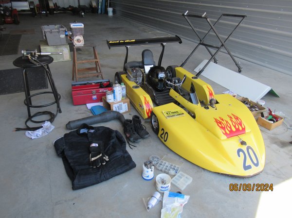 Mid-*80s American Racing Machine Laydown Enduro Kart  for Sale $1,500 