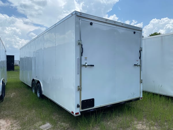 NEW 8.5X28TA White Enclosed Cargo Trailer / Car Hauler  for Sale $12,450 