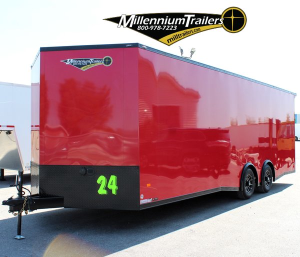 2025 24' Car Hauler w/ Aluminum Wheels & Rear Wing