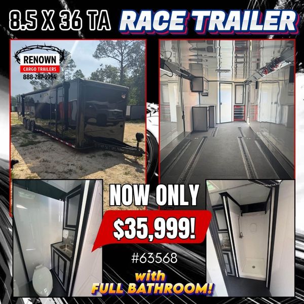PRO RACE READY! 8.5x36' Race Car Trailer  for Sale $35,999 