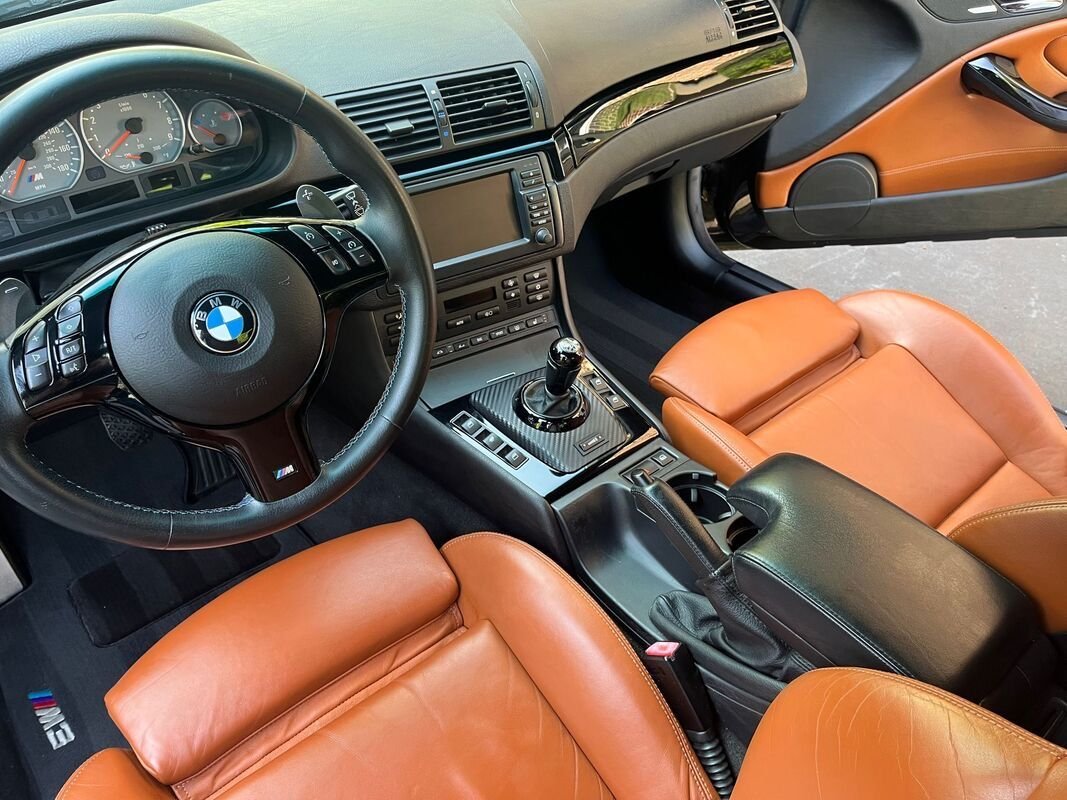 2004 BMW M3 - LOW MILEAGE 2004 e46 M3 Convertible -- Black on Cinnamon, 24K Miles and 2 Owners - Used - VIN WBSBR93414PK06483 - 24,500 Miles - 6 cyl - 2WD - Automatic - Convertible - Black - Fairfax, VA 22030, United States