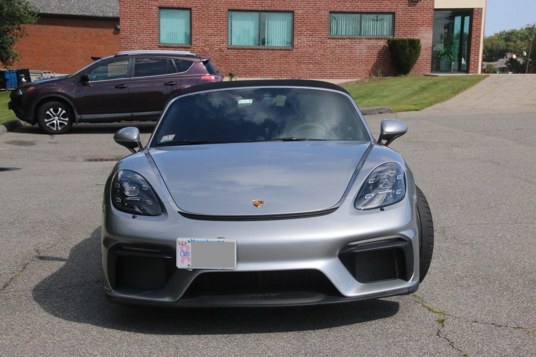 2021 Porsche 718 Spyder - 2021 Boxster Spyder PDK GT silver over black - Used - VIN WP0CC2A80MS240485 - 2,500 Miles - 6 cyl - 2WD - Automatic - Convertible - Silver - Boston, MA 02118, United States