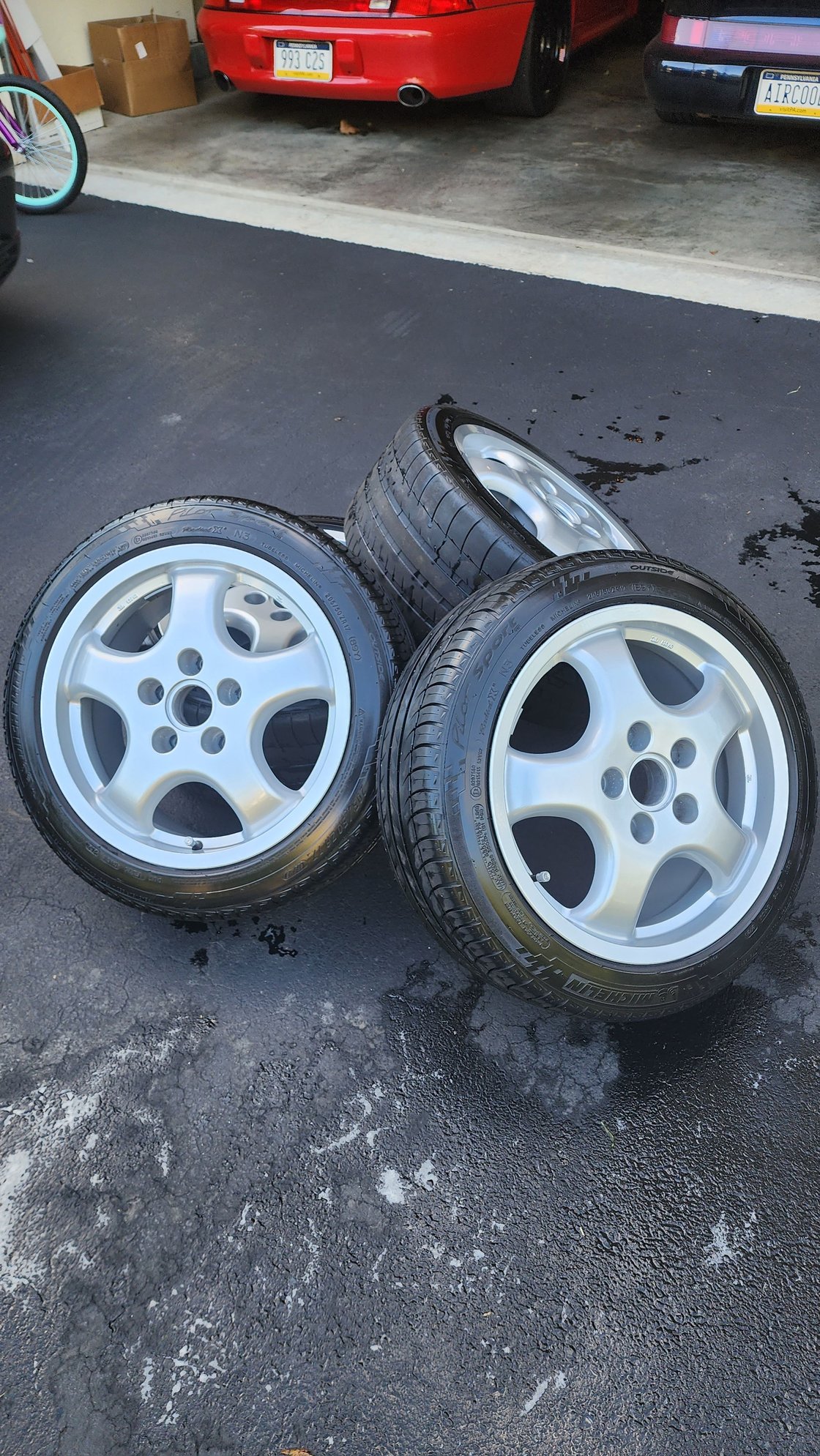 Wheels and Tires/Axles - 964 Cup Wheels from FVD 17 in. Tires Included - Used - 1989 to 1994 Porsche 911 - Newtown Square, PA 19073, United States