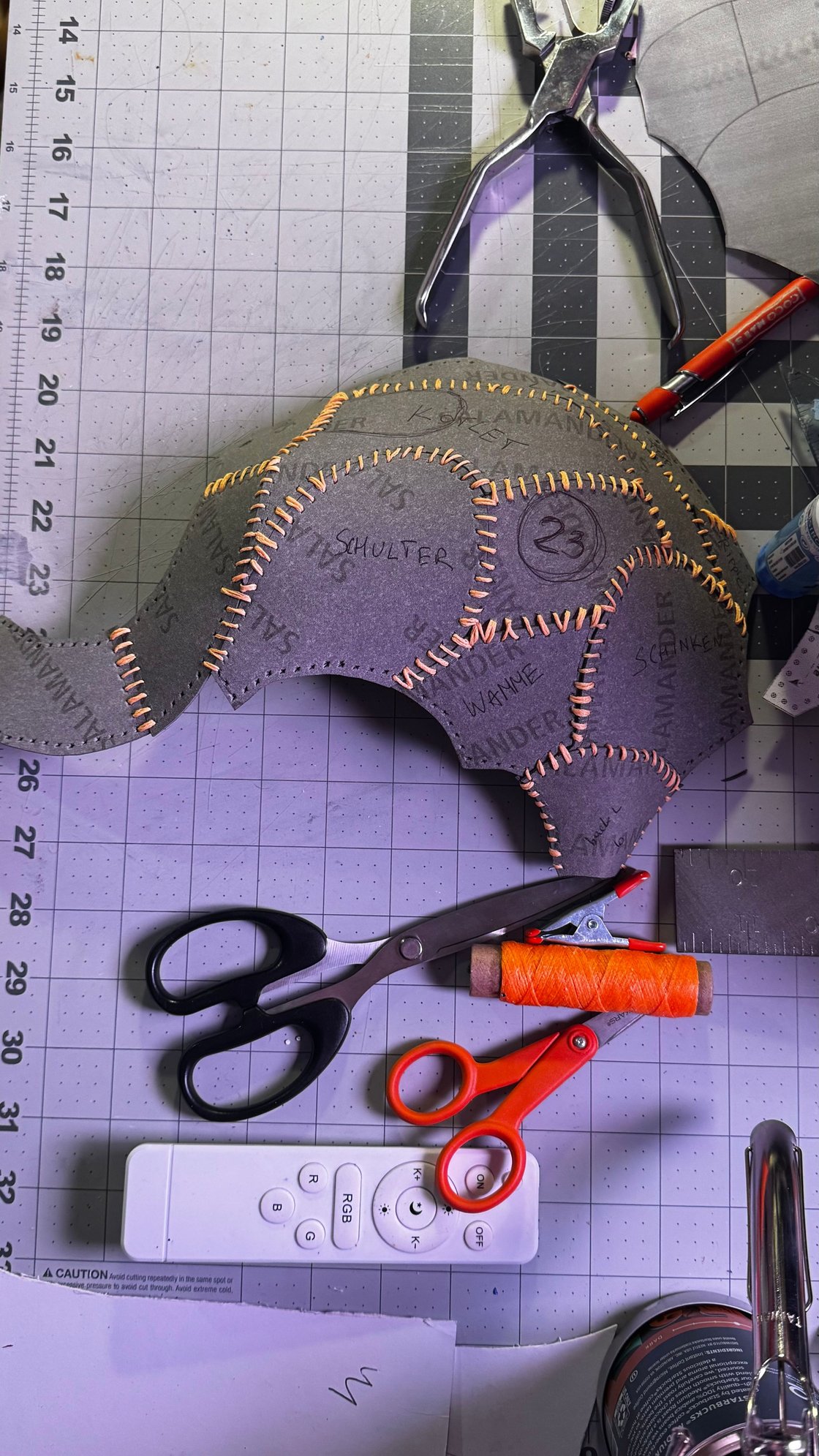 First prototype using Salpa leather