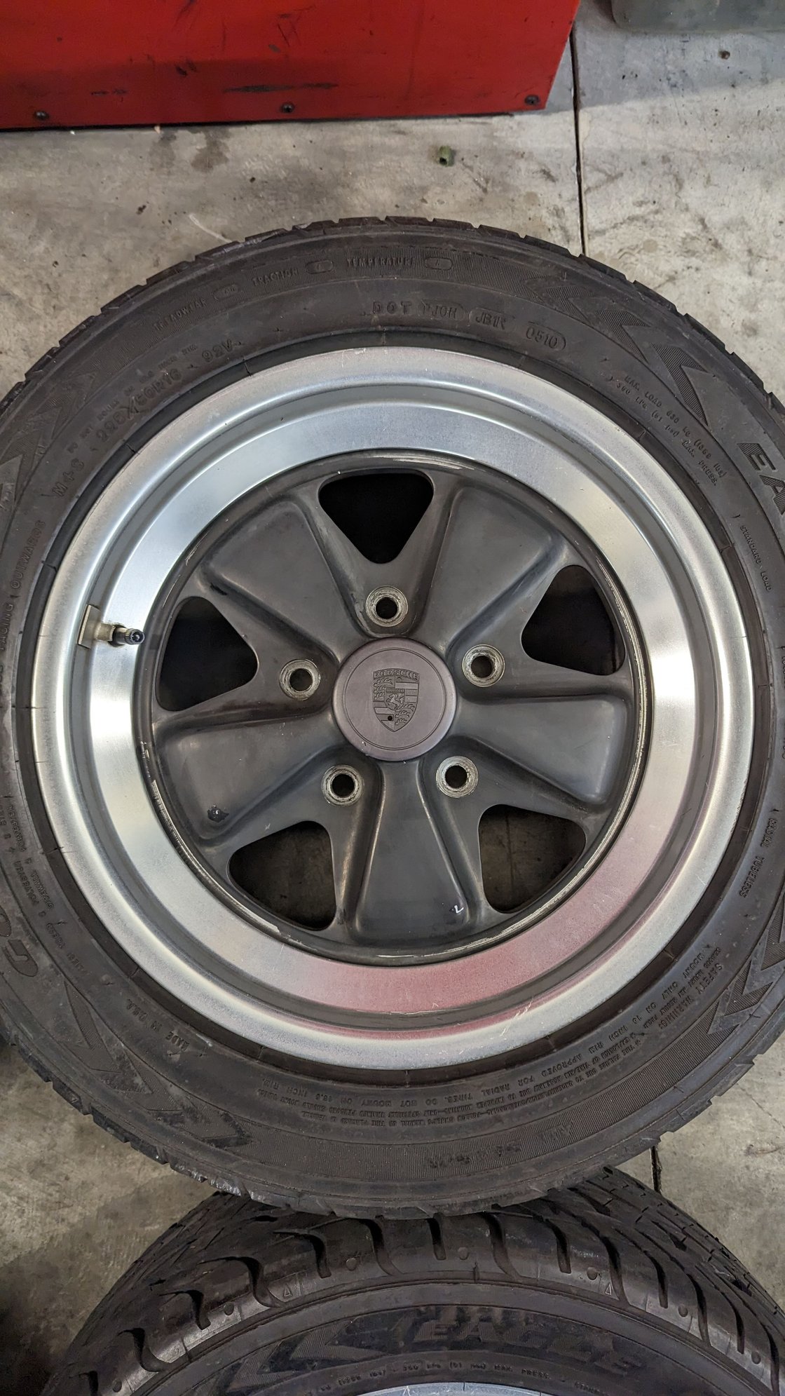 Wheels and Tires/Axles - Fuchs 16" Forged Aluminum Wheels | Black and Silver | Fits '78 - '88 Carrera - Used - 1978 to 1988 Porsche Carrera - Burbank, CA 91506, United States
