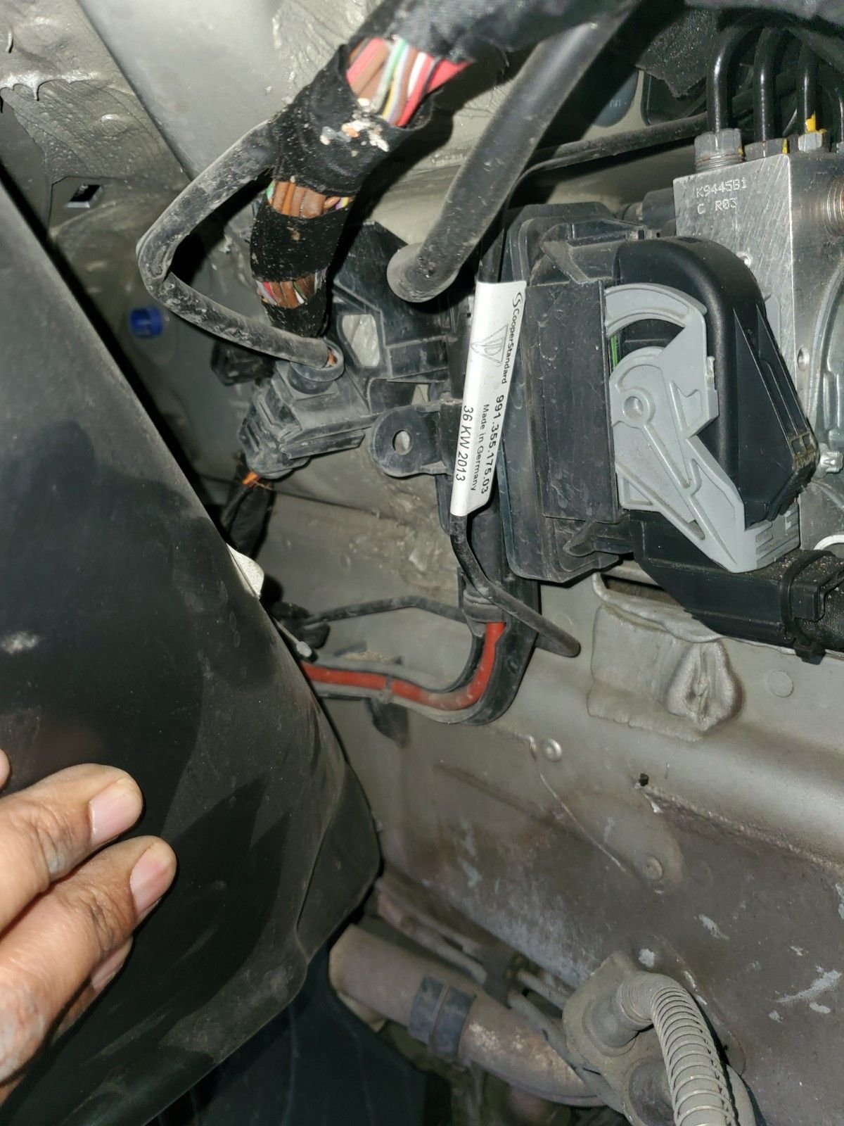 991.1 Car battery dead front hood won't open with fuse box jump