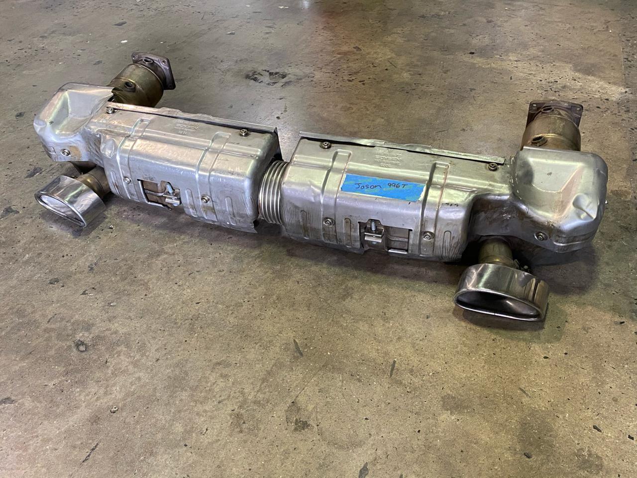 Engine - Exhaust - Complete 996 GT2 Stock Exhaust w/ Tips - Used - 2002 to 2005 Porsche GT2 - 2002 to 2005 Porsche 911 - Middlesex, NJ 08846, United States