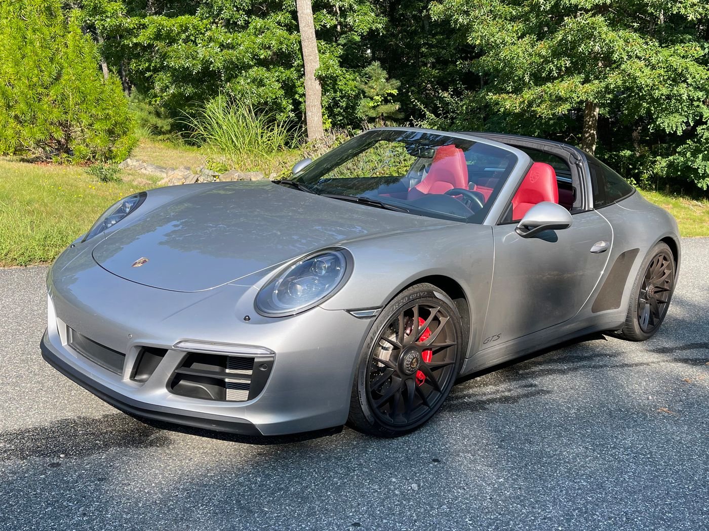 2018 Porsche 911 - 2018 Targa 4 GTS - MT - GT Silver with Bordeaux leather interior, 9300 miles - Used - VIN WP0BB2A92JS134204 - 9,500 Miles - 6 cyl - 4WD - Manual - Convertible - Silver - Boston, MA 02446, United States