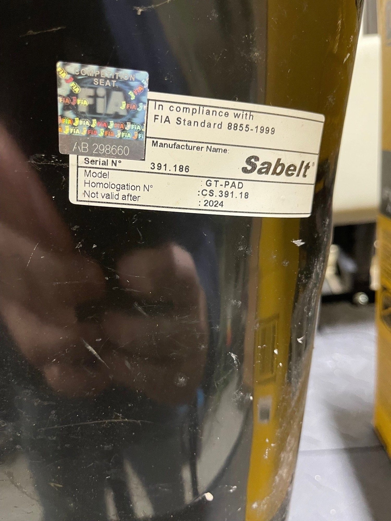 Interior/Upholstery - Sabelt GT-Pad acing Seat - Used - 0  All Models - Phoenixville, PA 19460, United States