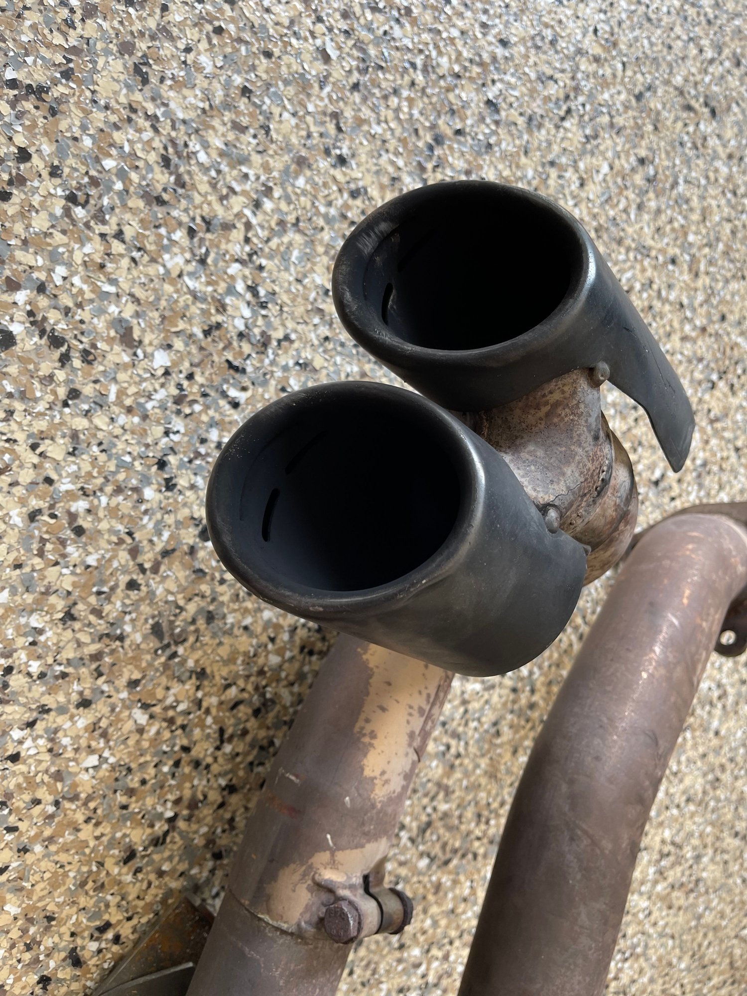 Engine - Exhaust - Fabspeed Porsche 997.2 x-pipe with outside muffler bypass and black tips - Used - 2009 to 2012 Porsche 911 - St. Louis, MO 63141, United States