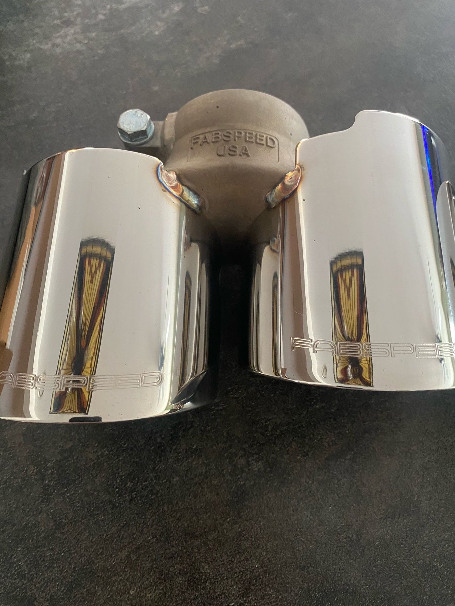 Engine - Exhaust - Fabspeed 997.1 Carrera Deluxe Quad-Style Tips (2005-2008)- Polished Stainless Steel - Used - 2005 to 2008 Porsche 911 - Chews Landing, NJ 08012, United States