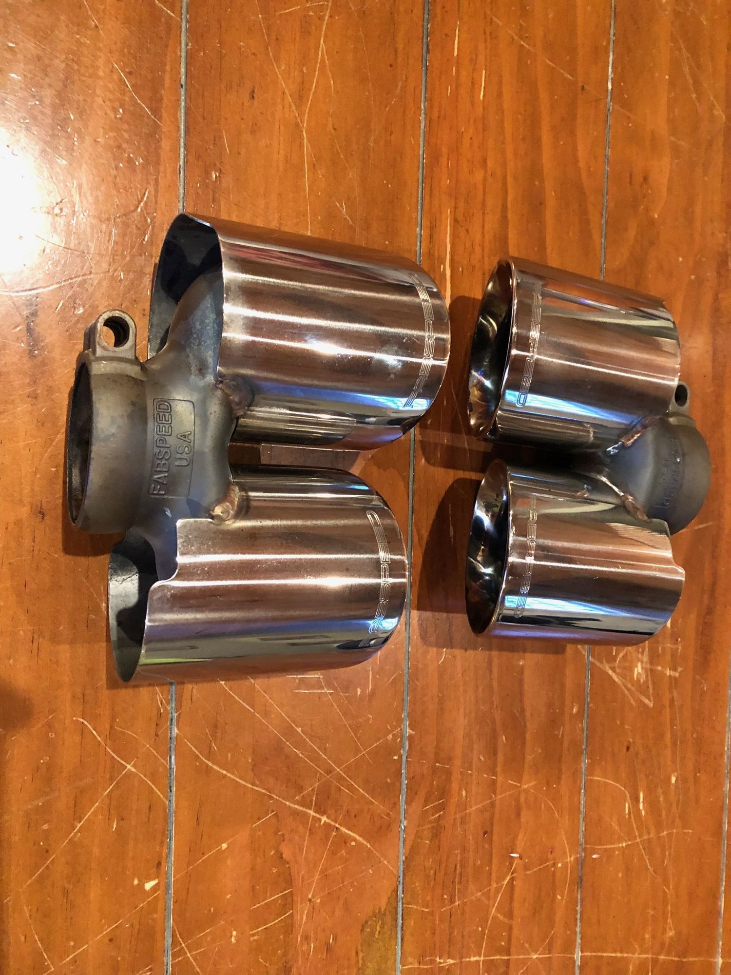 Engine - Exhaust - Fabspeed Porsche 997.2 Carrera Quad-Style Tips (2009-2012) - Used - 2009 to 2012 Porsche 911 - Westchester Co., NY 10510, United States