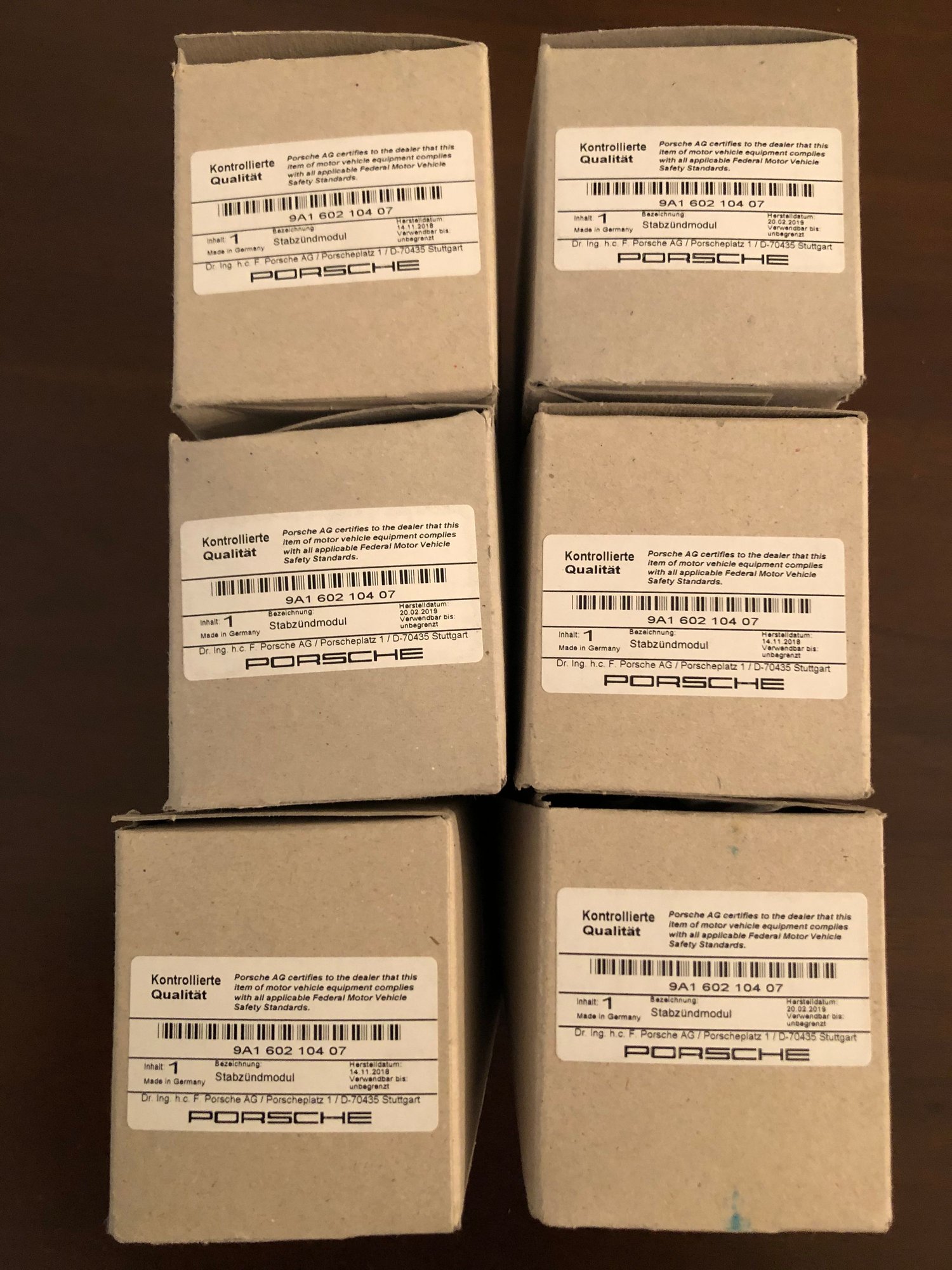 Engine - Electrical - 991.2 GT3 Ignition Coils - Used - 2018 to 2019 Porsche GT3 - Houston, TX 77479, United States