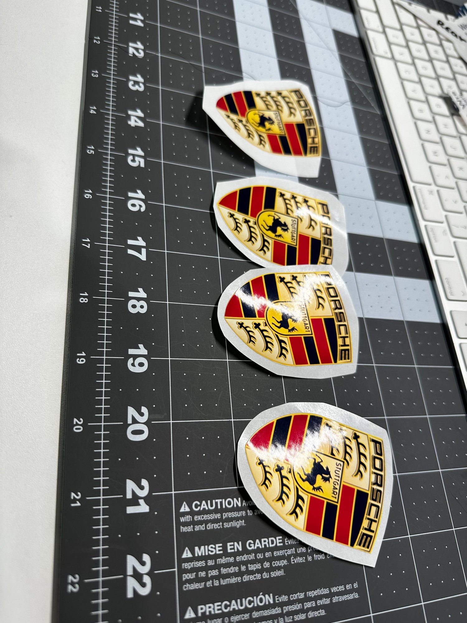 Accessories - Porsche Crest Emblem High Gloss Die Cut Vinyl Decal Sticker - New - 0  All Models - Garden Grove, CA 92843, United States