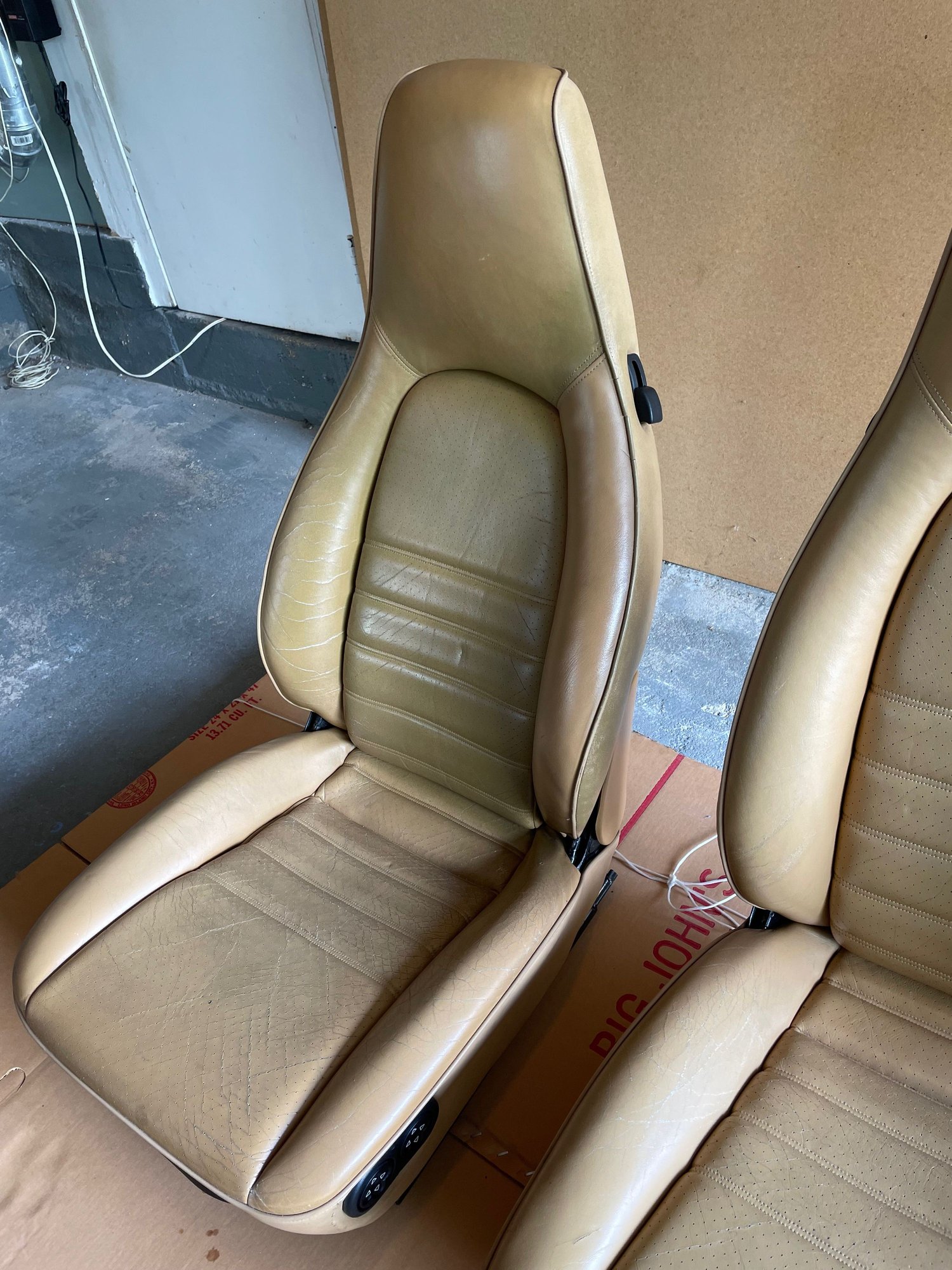 Interior/Upholstery - 968 Front Seats - Cashmere - For Sale - Used - 1989 to 1998 Porsche 911 - 1986 to 1990 Porsche 944 - All Years Porsche 968 - Northport, NY 11768, United States