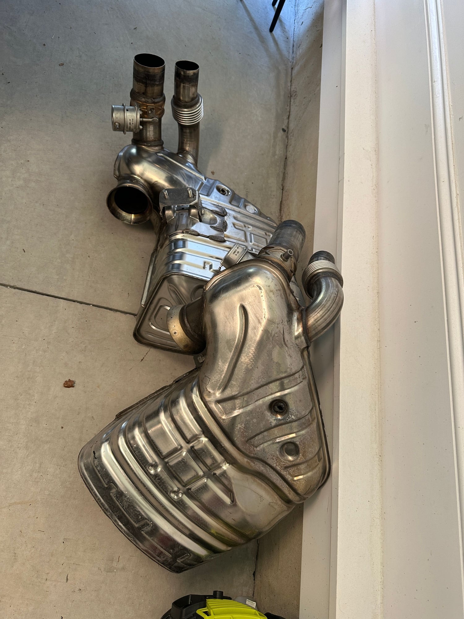 Engine - Exhaust - 991 GT3RS Mufflers (corner cans) - Used - 2016 to 2019 Porsche 911 - Charlotte, NC 28211, United States