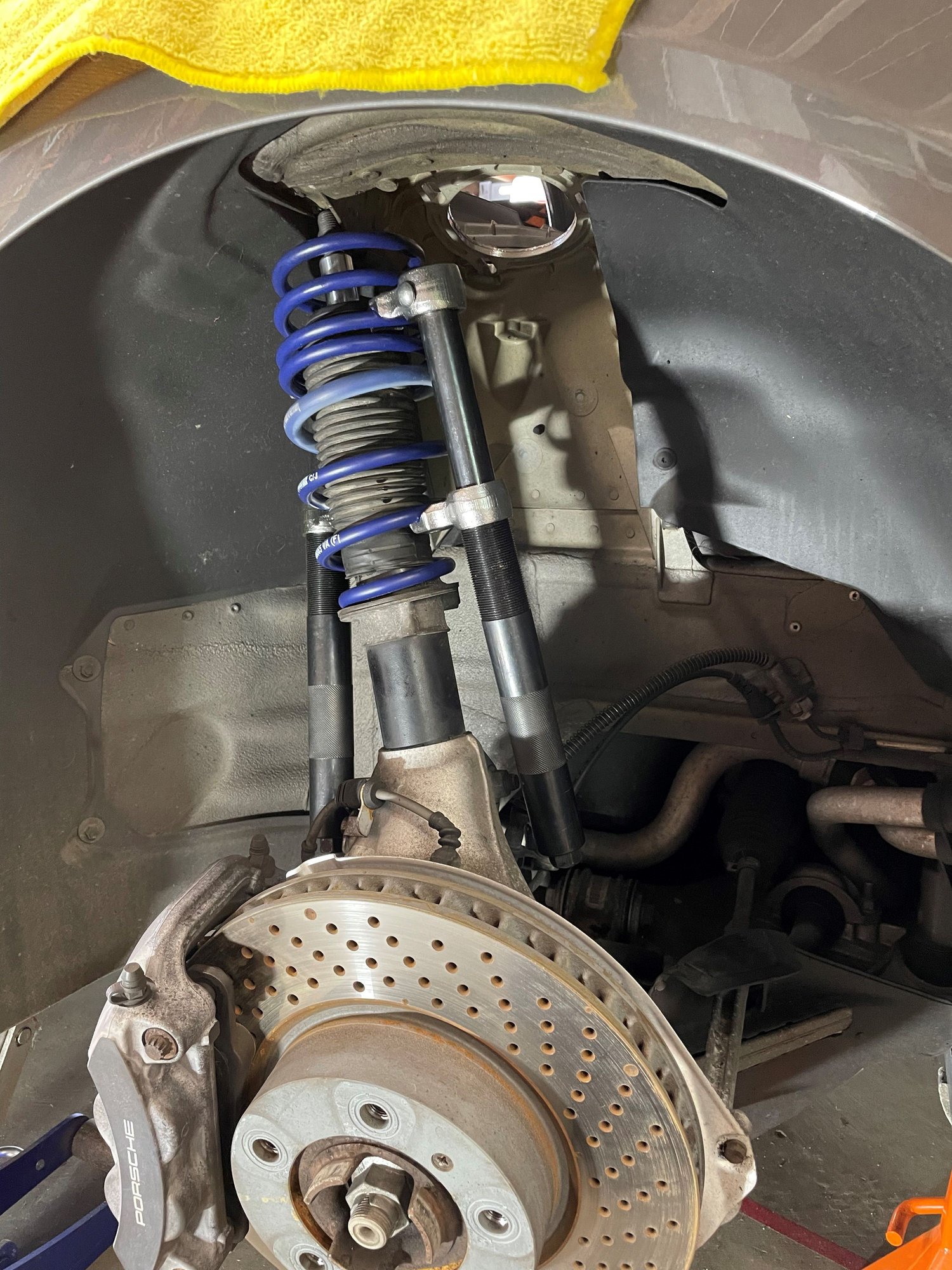 981 lowering spring install. The easy way Rennlist Porsche