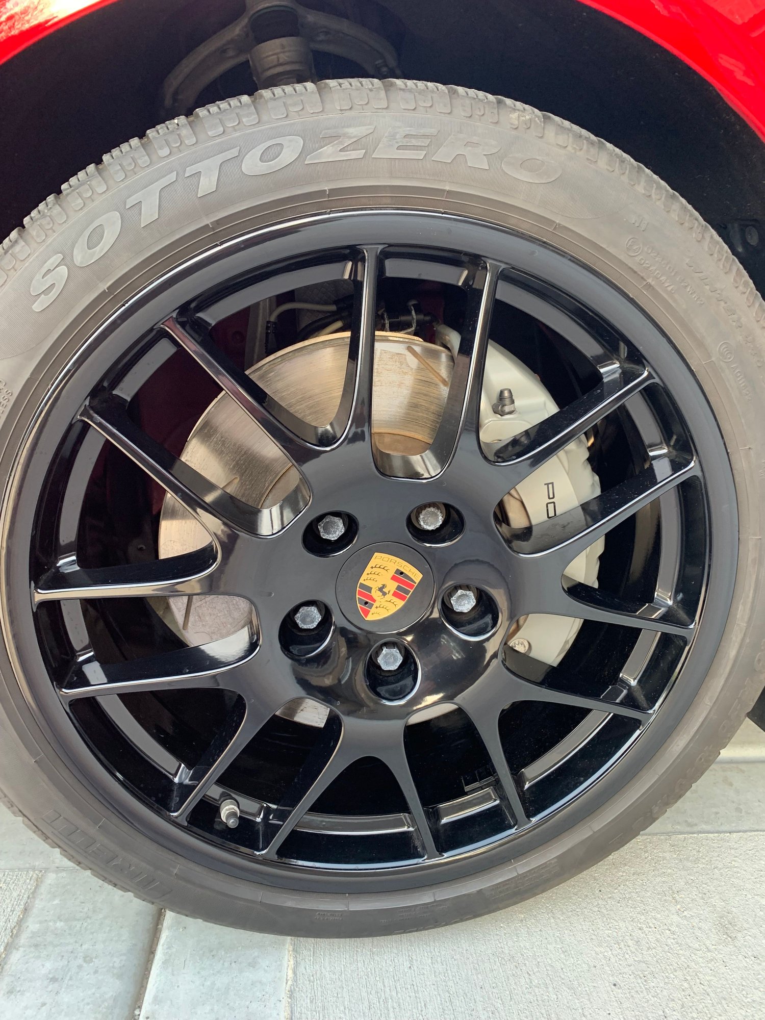 Wheels and Tires/Axles - 970 Panamera 20 inch OEM Spyder Winter Wheel Set in Black - Used - 2010 to 2016 Porsche Panamera - Naperville, IL 60565, United States