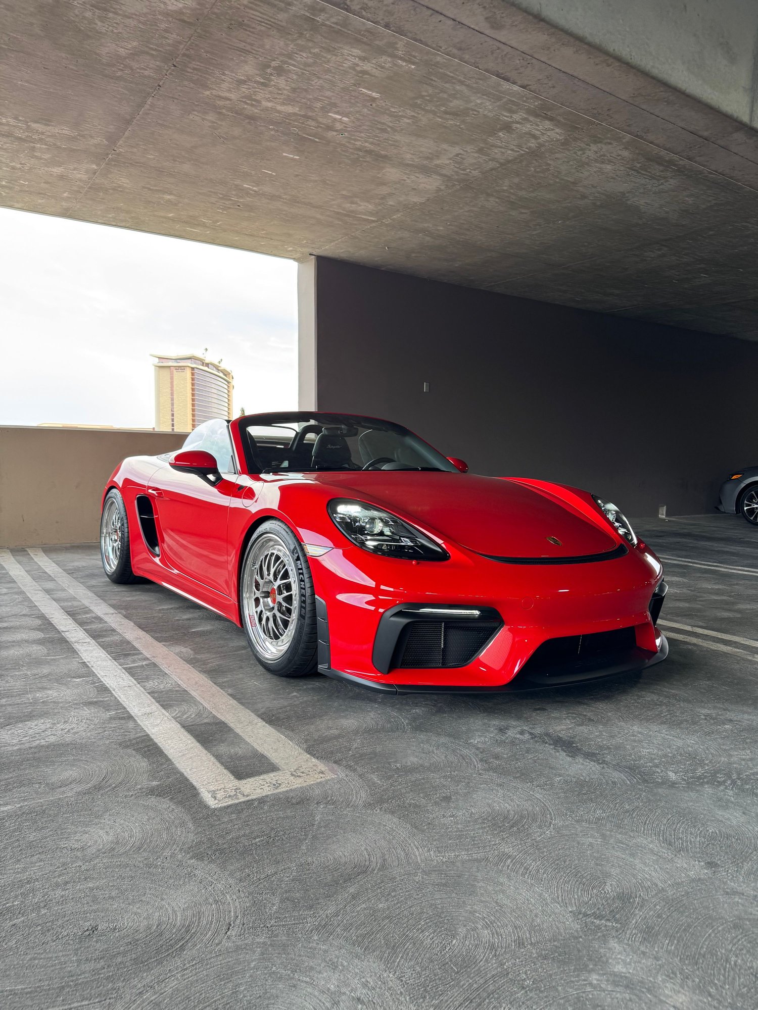 2022 Porsche 718 - For Sale: 2022 Guards Red 718 Spyder 6MT, LWB, BBS wheels - Used - VIN Wp0CC2A83NS235427 - 3,000 Miles - 6 cyl - Manual - Convertible - Red - Las Vegas, NV 89135, United States